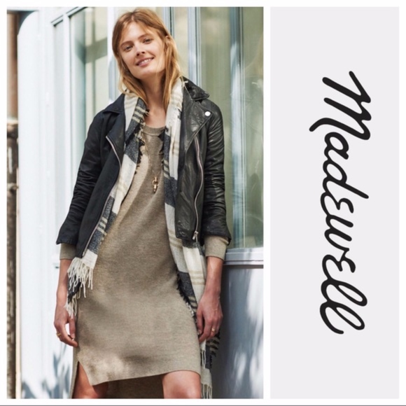 side slit sweater dress